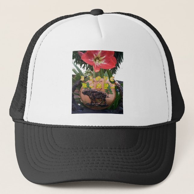 Gorra De Camionero I (Heart) Kenya Buffalo Patch/Print (Anverso)