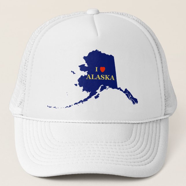 Gorra De Camionero I Heart (Love) Alaska (Anverso)