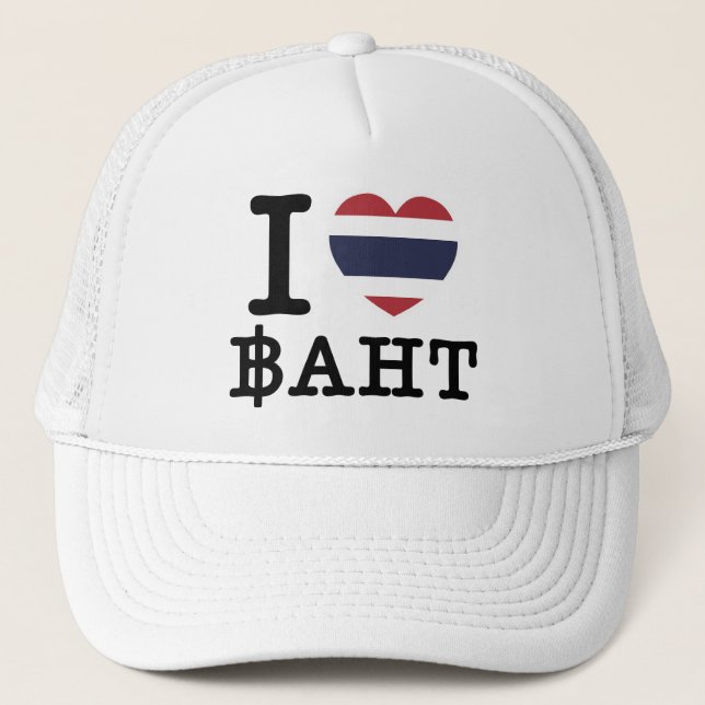 Gorra De Camionero I Heart (Love) Baht (Anverso)
