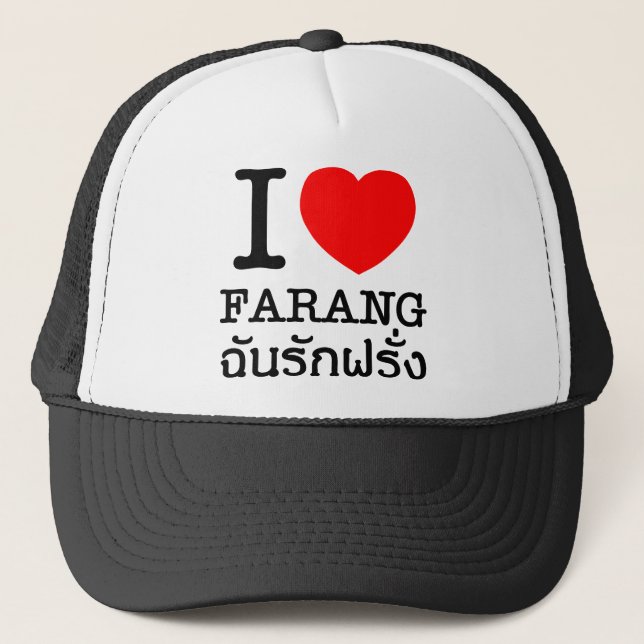 Gorra De Camionero I Heart (Love) Farang (Anverso)