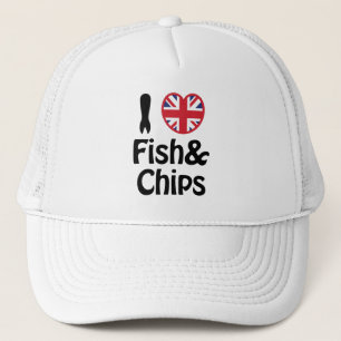 Gorra De Camionero I Heart [Love] Fish & Chips