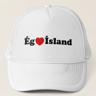 Gorra De Camionero I Heart (Love) Islandia [Ég Elska Ísland] Islandés