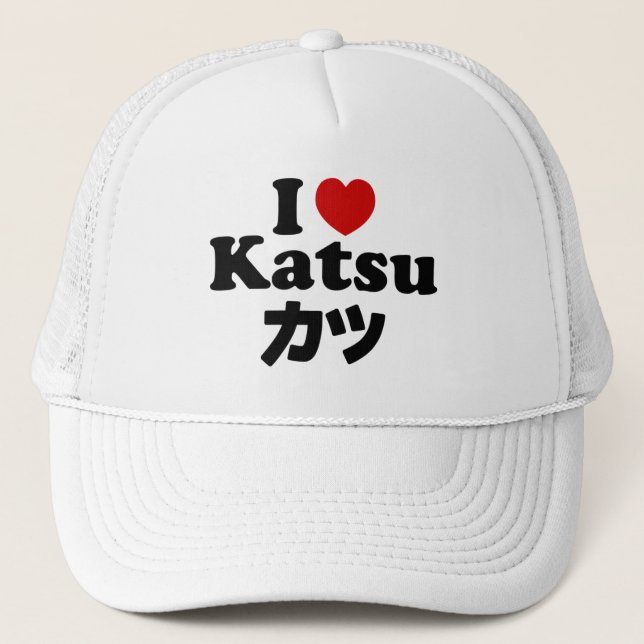 Gorra De Camionero I Heart [Love] Katsu カ ツ (Anverso)