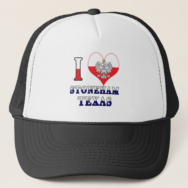 Gorra De Camionero I Heart Love Stoneham Texas (Anverso)