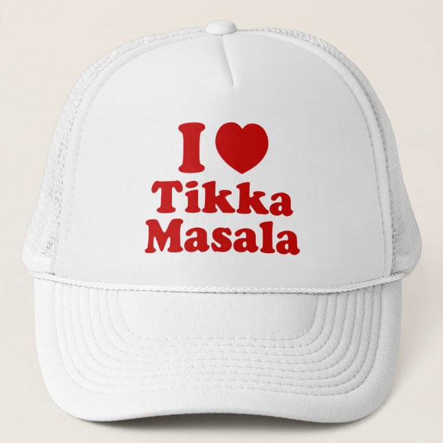 Gorra De Camionero I Heart (Love) Tikka Masala (Anverso)