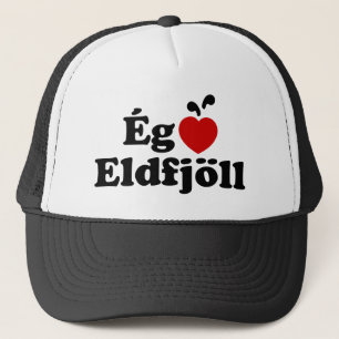 Gorra De Camionero I Heart (Love) Volcanes [Ég Elska Eldfjöll]