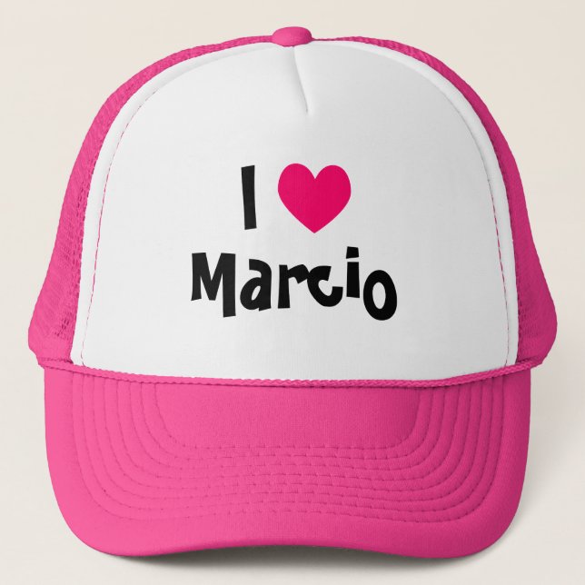 Gorra De Camionero I Heart Marcio (Anverso)
