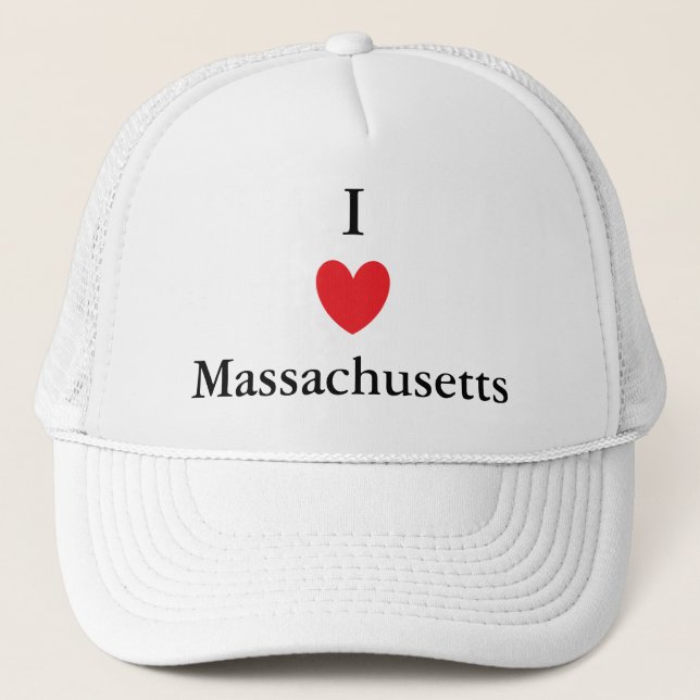 Gorra De Camionero I Heart Massachusetts (Anverso)