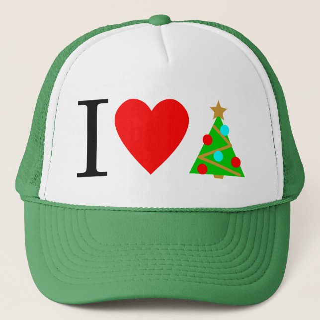 Gorra De Camionero I Heart Navidades Cap (Anverso)