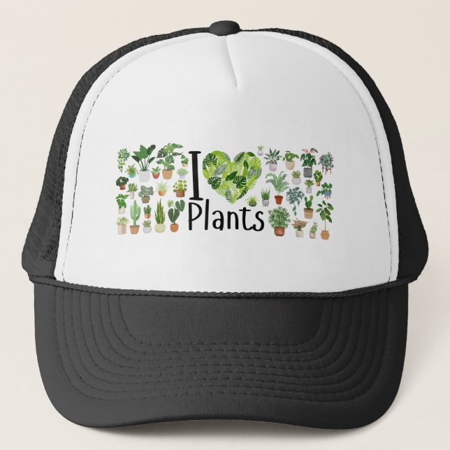 Gorra De Camionero I Heart Plants Hat (Anverso)