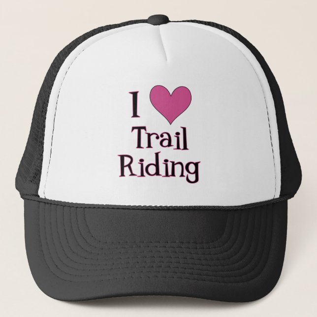 Gorra De Camionero I Heart Trail Riding (Anverso)