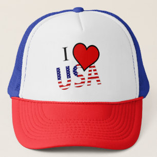 Gorra De Camionero I Heart USA overlay thcn Trucker Hat