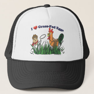 Gorra De Camionero I huevos de Hierba-FED del corazón