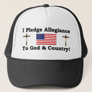 Gorra De Camionero I lealtad de Plege a dios y al país