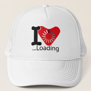 GORRA DE CAMIONERO I LOADING HEART BY MASANSER PIXELAT