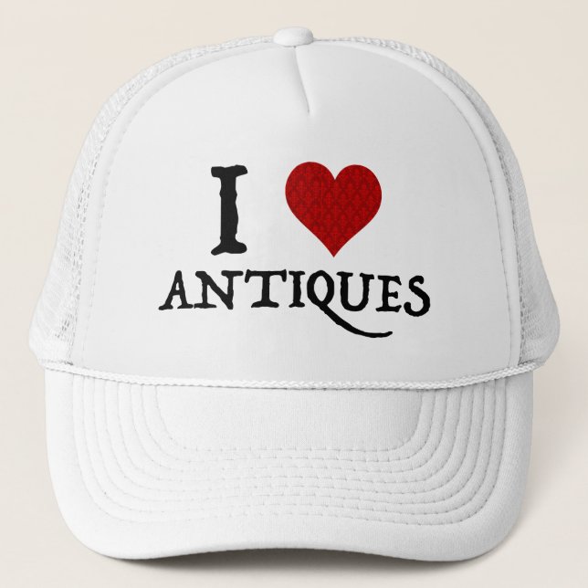 Gorra De Camionero I Love (Heart Antiques) (Anverso)
