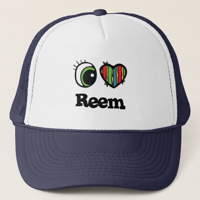 Gorra De Camionero I Love (Heart Reem) (Anverso)