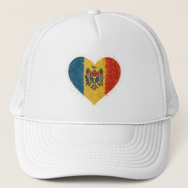 Gorra De Camionero I love Moldova – Iubesc Moldova  (Anverso)