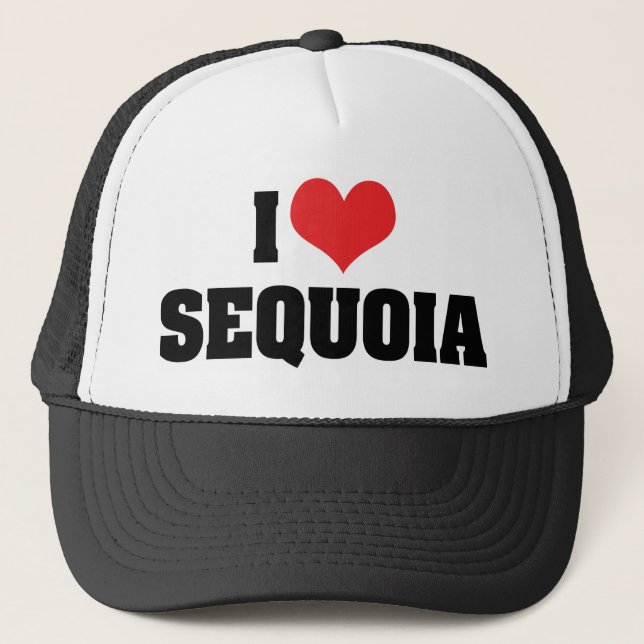 Gorra De Camionero I Love Sequoia (Anverso)