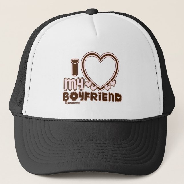 Gorra De Camionero i luv brown bf (Anverso)