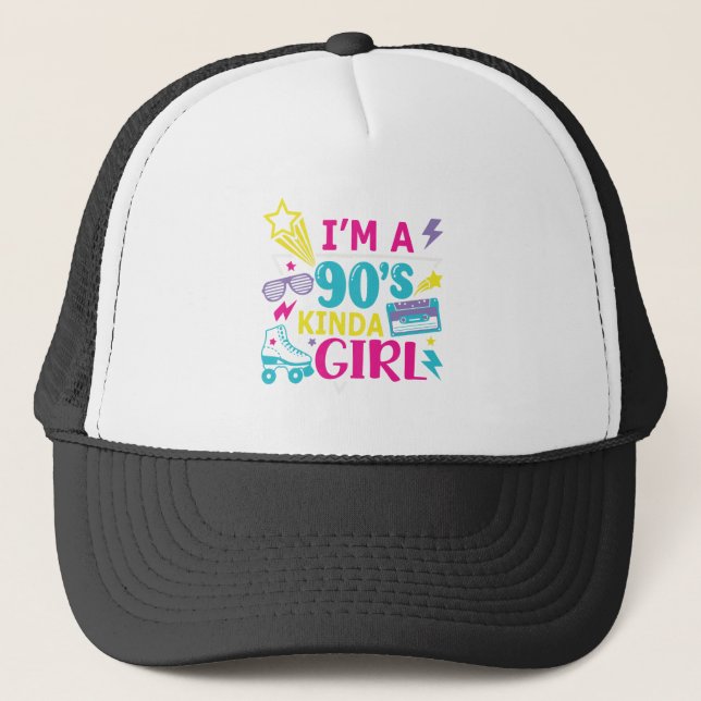Gorra De Camionero I’m a 90’s Kinda Girl Retro (Anverso)