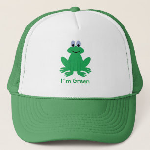 Gorra De Camionero I´m Green cartoon frog cap