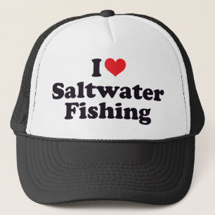 Gorra De Camionero I pesca del agua salada del corazón