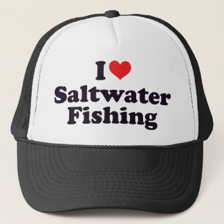 Gorra De Camionero I pesca del agua salada del corazón