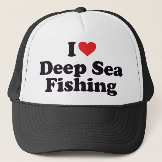 Gorra De Camionero I pesca en mar profunda del corazón