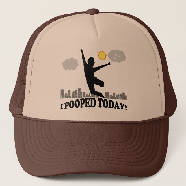 Gorra De Camionero I Pooped hoy (Anverso)