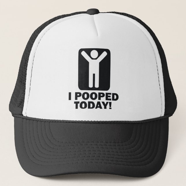 GORRA DE CAMIONERO I POOPED HOY (Anverso)