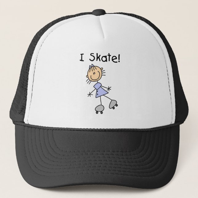 Gorra De Camionero I Skate - Chica Roller Skater (Anverso)