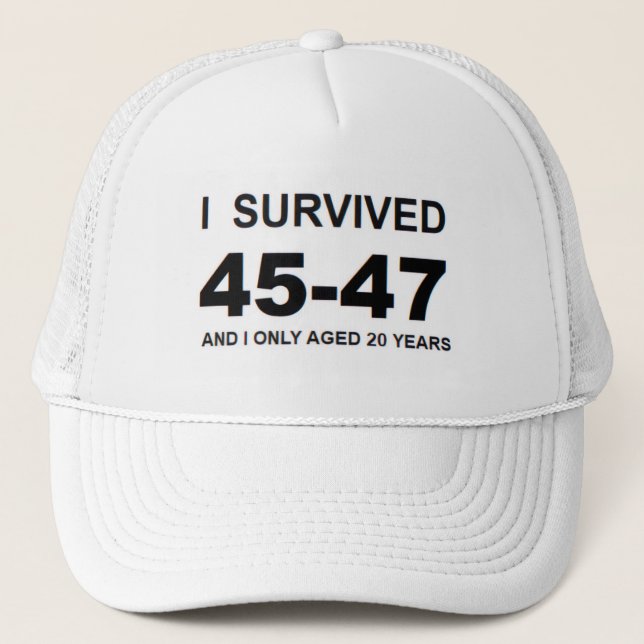 Gorra De Camionero I Survived 45-47 (Anverso)