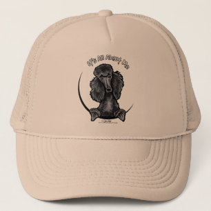 Gorra De Camionero IAAM de Póodle Estándar Negro