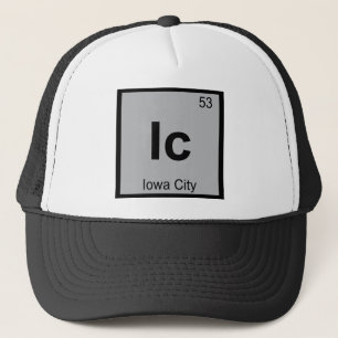 Gorra De Camionero Ic - Símbolo de la tabla periódica de Química de I