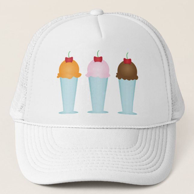 Gorra De Camionero Ice Cream Parlor (Anverso)