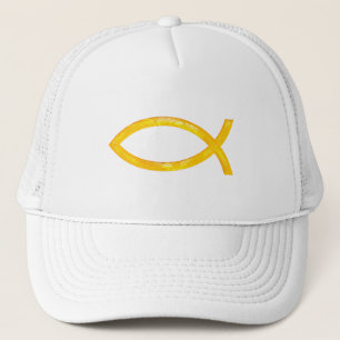 Gorra De Camionero Ichthus - símbolo cristiano de los pescados