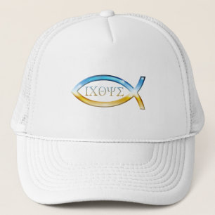 Gorra De Camionero Ichthus - Símbolo cristiano de pescado