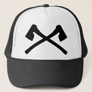 Gorra De Camionero icono cruzado hacha del hacha
