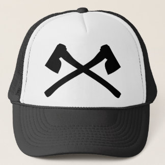 Gorra De Camionero icono cruzado hacha del hacha