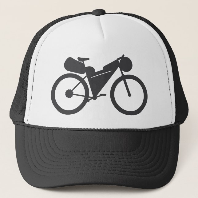 Gorra De Camionero Icono de Bikepacking (Anverso)