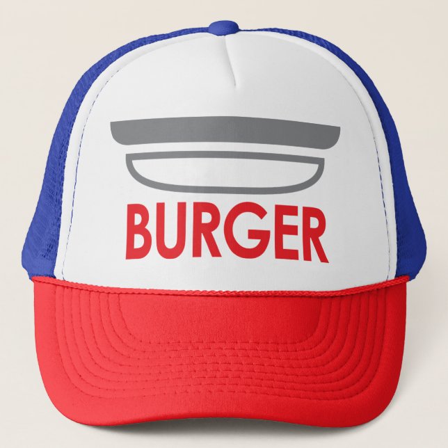 Gorra De Camionero Icono de Burger (Anverso)