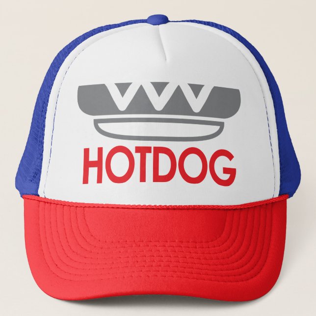 Gorra De Camionero Icono de Hot dog (Anverso)