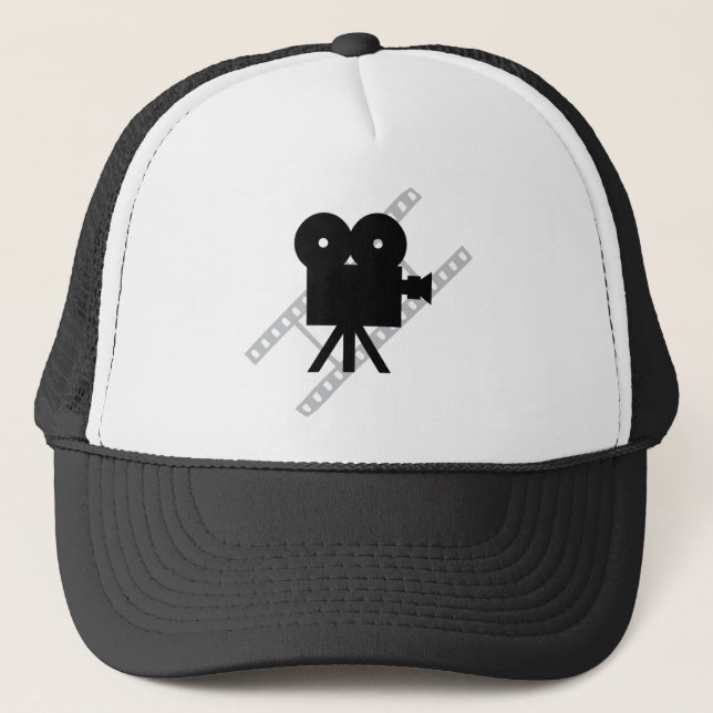 Gorra De Camionero icono de la cámara de la película (Anverso)