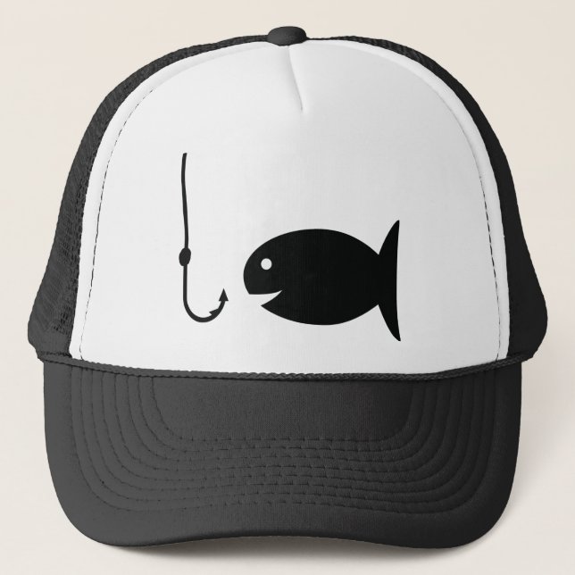Gorra De Camionero icono de la pesca (Anverso)