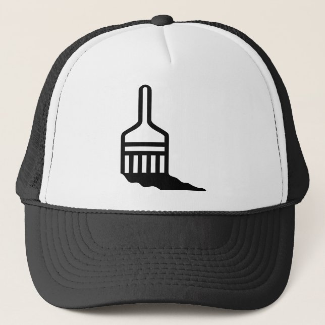 Gorra De Camionero Icono de pincel (Anverso)