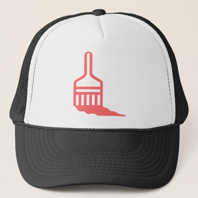 Gorra De Camionero Icono de pincel (Anverso)