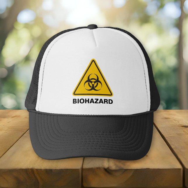 Gorra De Camionero Icono de riesgo biológico (Subido por el creador)