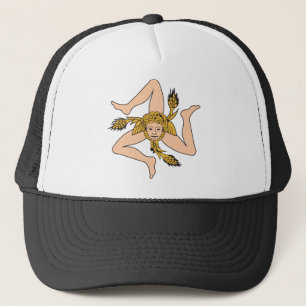 Gorra De Camionero Icono de Sicilia