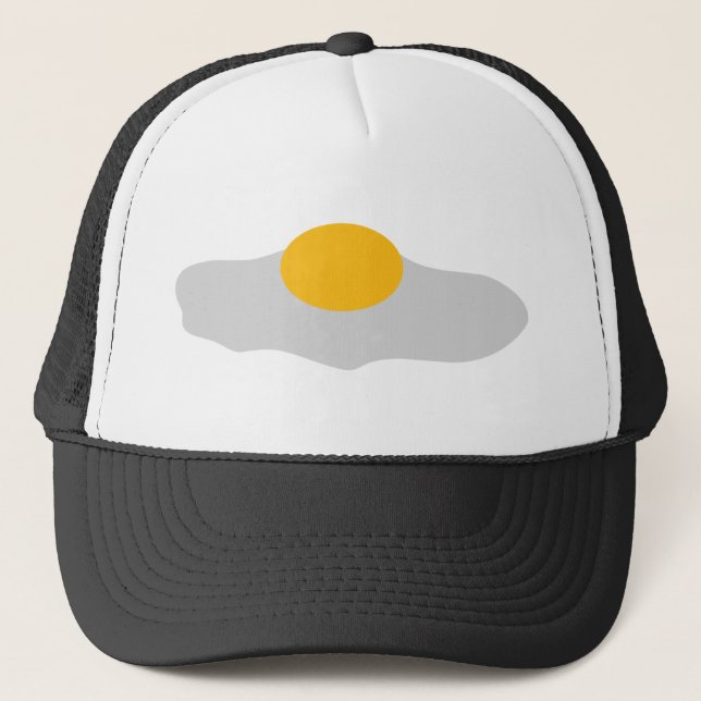 Gorra De Camionero Icono del huevo frito (Anverso)